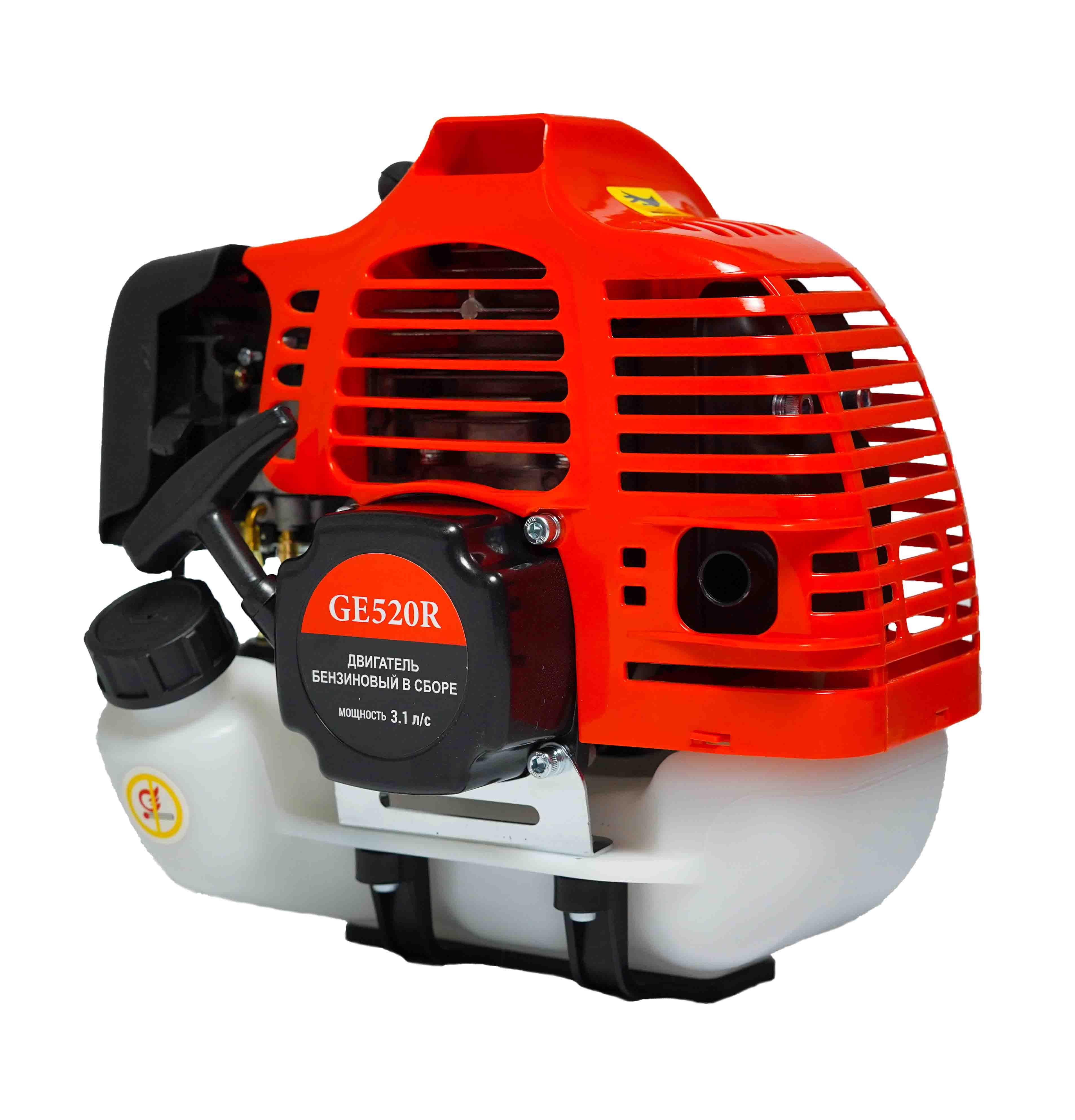 Двигатель бензиновый GE520R  (2-таткн., 52сс, 3,1лс, красный)