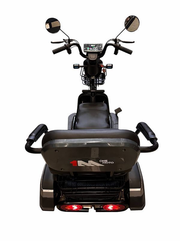 Трицикл аккумуляторный ONEMOTO ET-X1 (48V23Ah;кол.3.00-8;3-местн.;бараб. тормоза)